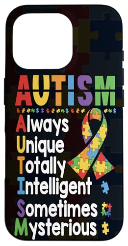 Autism Awareness for Proud Mom Dad Support Autistic kids Case for iPhone 16 Pro
