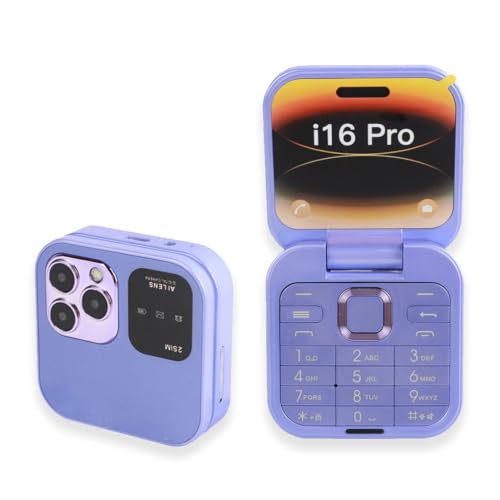 Yunir Téléphone Portable à Rabat pour Personnes âgées, Téléphone Portable à Clapet Senior débloqué 2G, avec écran de 1,77 Pouces, Double SIM, Gros...