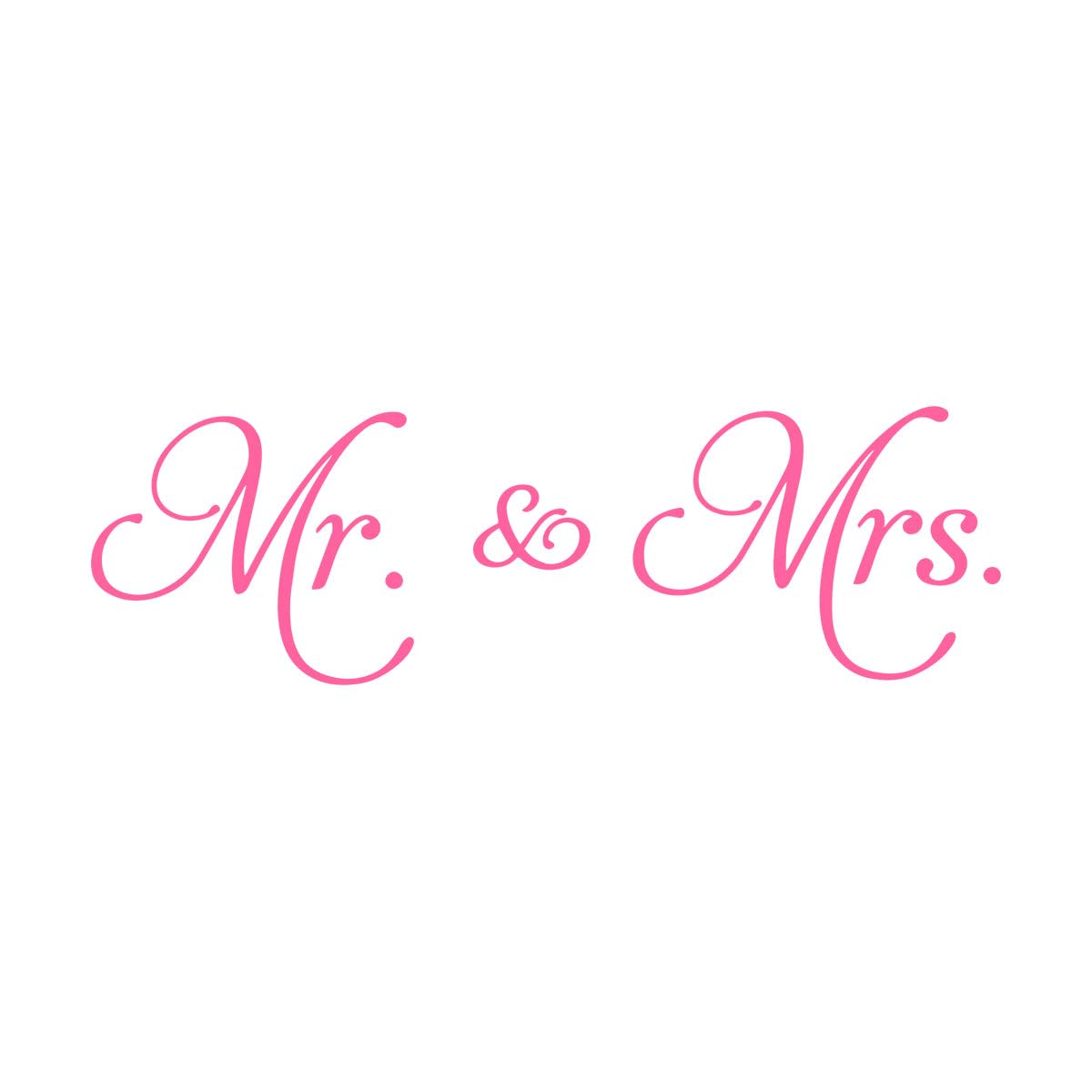 Mr Mrs Wall Decal Living Room Removable Decoration Minimalism Vinyl Bedroom Ceiling Wardrobe Wall Stickers Art Home Decor Small - 17x57cm — image 1