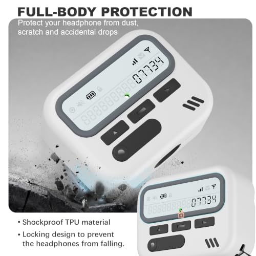 Image of for AirPods Pro 3 Case with Safty Lock,Retro Inspired Pager Style (White)