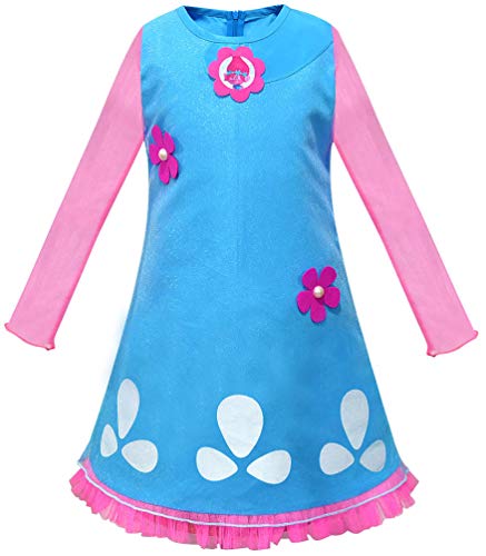 Ugoccam Toddler Girls Fancy Cosplay Dress Halloween Costume Girls-130 Pink cover