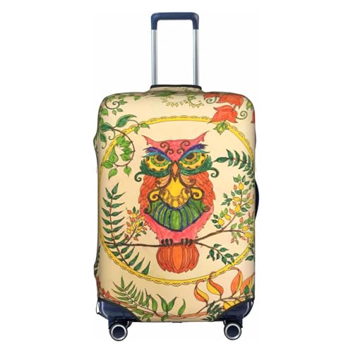 Housse de bagage chouette protège votre valise L contre les rayures