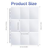 AIUNBEST Trading Card Sleeves 936 Pockets 52 Pack, Card Binder 9 Pocket Double-Sided 11 Hole Photocard Sleeves Transparent Card Protector A4 Sleeves Compatible with Pokemon Card - Image 2