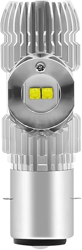 VEHICODE BA20D Bombilla LED para motocicleta 9-85V H6 Kit de luz antiniebla LED de repuesto para Taotao China, Scooter Ciclomotor Bike 50cc 110cc