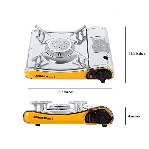 Suntouch High Powered Portable Gas Stove with Case (ST-002A Yellow)