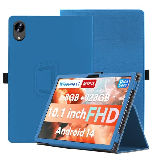 for Alphawolf LPad1 用 ケース タブレットカバー 保護ケース角度調整 スタンド 超軽量 全面保護 スタンド機能付き Alphawolf LPad1 ハードカバー(ブルー)