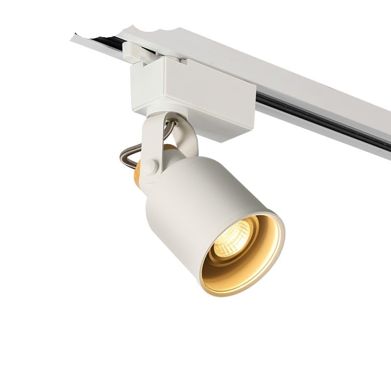 Spot LED sur rail en aluminium, ampoule GU10 7 W, éclairage de plafond, éclairage sur rail, spot for peinture, AC90-260 V(Warm White)