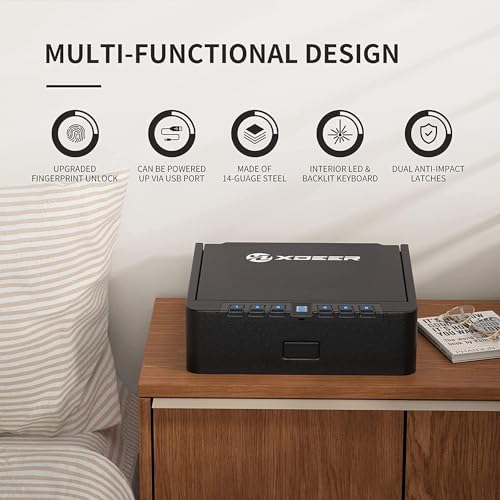 XDeer S005 Biometric Gun Safe for Pistols Reviews