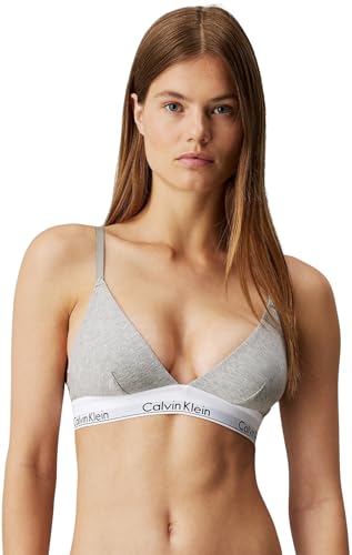 Calvin Klein Damen Triangel BH Triangle Unlined Ungefüttert, Grau (Grey...