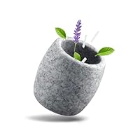Siegvoll Verdampferschale Sauna aus Granit - 6,5 x 6,5 cm Sauna Ei für Mentholkristalle & Saunaöle - intensiver Duft beim Erhitzen - hitzebeständige Sauna Zubehör - stilvolle Deko & Geschenkidee