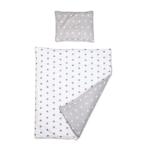 2-teiliges Baby Kinder Bettbezug 80 x 70 cm mit Kopfkissenbezug - Muster 21