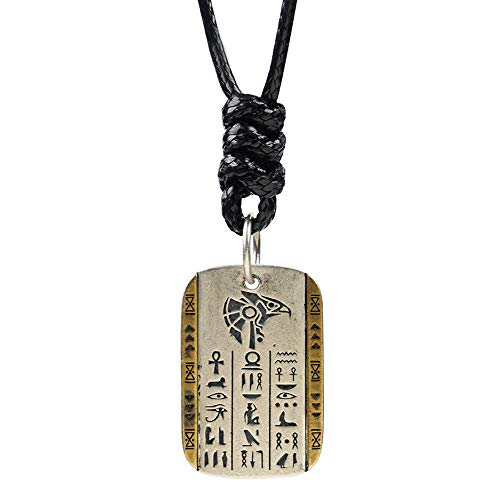 Collier Anubis Horus en argent bicolore pour sublimer votre style urbain au quotidien