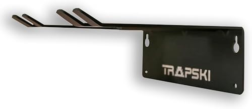 Miniatura 3 de TRAPAWAY Estante de pared  Capacidad para 6 pares de esquís o tablas de snowboard por Bindings  Organizador de garaje para herramientas, equipo y