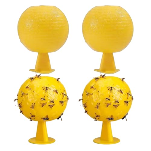Trampas Adhesivas Amarillas, 4 Unidades, 3, 2 x 3, 2 Pulgadas, Fuertes trampas Adhesivas para Moscas de la Fruta, seguras para Mosquitos de Plantas, Cocina, frutería, Trampa para Moscas en Interiores