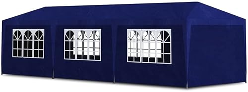 Miniatura 9 de Tienda de campaña de fiesta, glorieta de jardín con paneles laterales, ideal para patios, patios traseros, cubiertas y césped, fácil de montar, 10 x