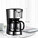 BOSCARE programmable coffee maker,2-12 Cup Drip Coffee maker, Mini Coffee Machine with Auto Shut-off,Strength Control,Silver Black