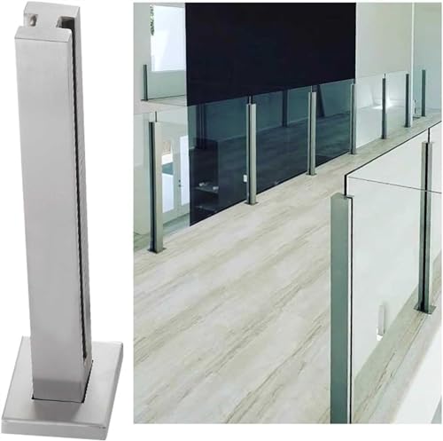 Poteau de balustrade en acier inoxydable pour garde-corps de balcon et couloir lumineux
