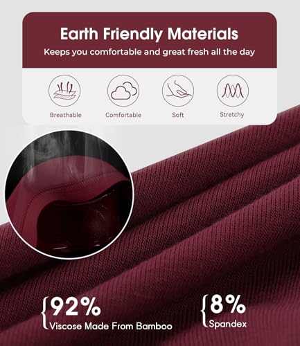Image of BAMBOO COOL Womens Underwear Bikini Underpants Hipster Ladies Panties Soft Stretch Breathable Panties for Women, 5-Pack