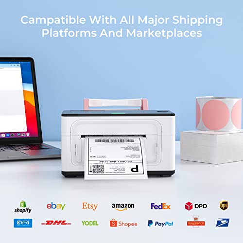 MUNBYN Thermal Labels 4x6 Fanfold for Label Printer, Compatible with Royal Mail, Hermes, FedEx, Shopify, Etsy, Amazon, Ebay, PayPal, Pack of 500 - Image 7