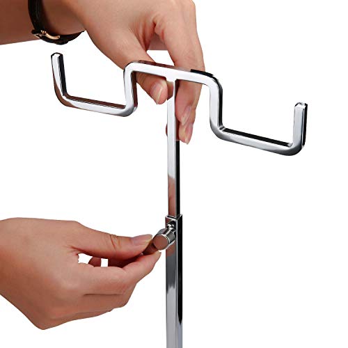 Polmart Tabletop Adjustable Double Hook Handbag Purse Display Stand
