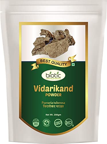 Biotic Natural Vidarikand Powder 200gm - Vidari Kand Churna - Original Bidarikand Powder