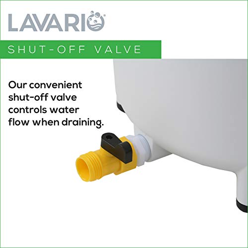 Lavario (Apartment Accessory Kit) 1 x Faucet Connector, 1 x 4 ft Hose, and 1 x Shut-Off Valve