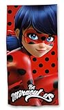  Toalla de Playa/baño/Piscina Miraculous Ladybug Marinette Mariquita 70 x 140 cm poliéster