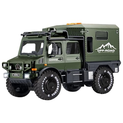 Image of FunBlast Military Truck Toy for Kids, Pull Back Truck Toy, Off Road Army Vehicle Trucks Toys, Friction Power Toys Battle Field Trucks with Light & Sound for 3+ Years Old Boys, Girls, Kids (Green)