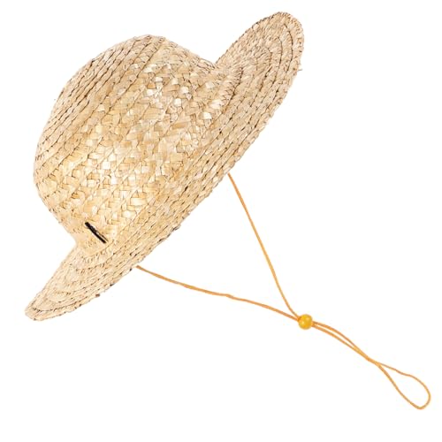 Sombrero de paja para niños y niñas con protección solar para playa