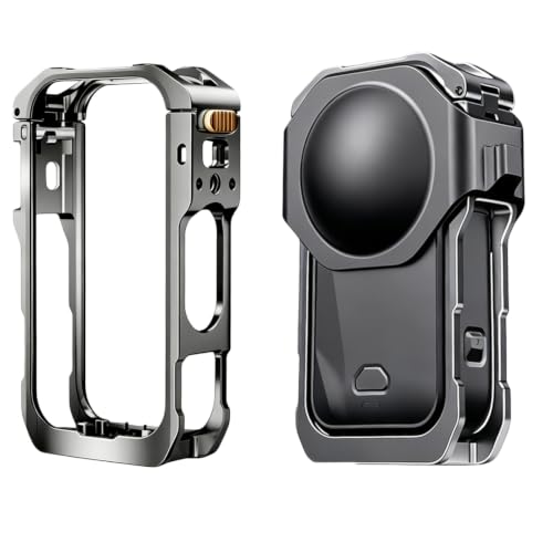 For Insta360 X6�p ���y�ʃA���~�������P�[�W �V���R���������Y�J�o�[�E�R�[���h�V���[�}�E���g�E�N�C�b�N�����[�X�@�\�t�� ���ʒu�E�c�ʒu�B�e�̐؂�ւ������R���� �ی�t���[�� �A���~�����P�[�X �S�ʕی�,�R�[���h�V���[�C���^�[�t�F�[�X/1/4�l