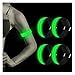 Nasharia Banda Reflectante, 4 Piezas Brazalete LED Running, Alta Visibilidad y Ajustable Brazalete Reflectante, Luz Correr con tres modos de iluminación para Practicar Senderismo y Ciclismo