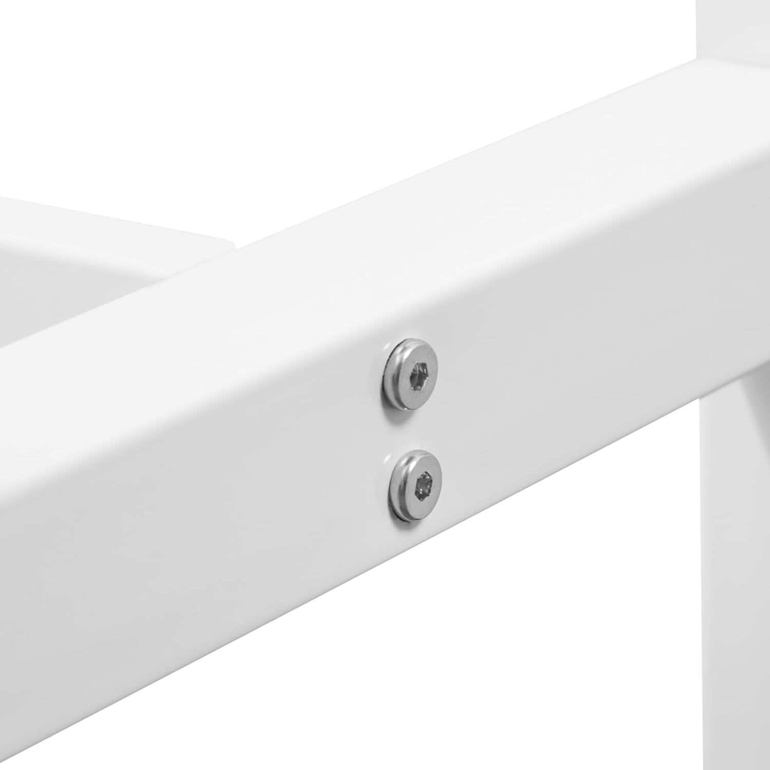 WOLTU Table Bar avec 2 Tabourets Ronds Hauts, Ensemble Table et Tabourets Industriels, pour Bar, Salle à Manger, Îlot de Cuisine, avec Structure en Métal, Blanc