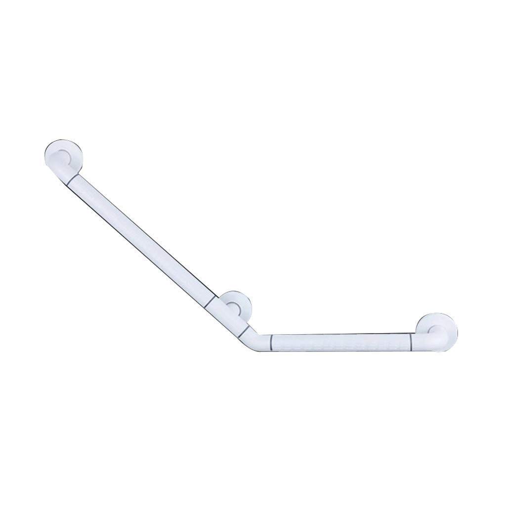 Barra de agarre para baño, barra de agarre de seguridad, barandillas de mano curvadas, accesibilidad para escaleras con carcasa de ABS, equilibrio para discapacitados, ancianos, niños, a prueba de
