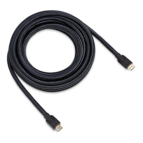 Amazon Basics - Cavo HDMI intrecciato, 7.6 m, Nero - Immagine 4