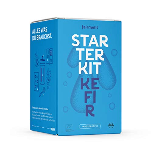 Fairment Starterkit Water Kefir met actieve Kefir-kristallen met simpele Handleiding (mogelijk niet beschikbaar in het…
