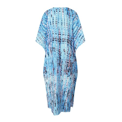 Robe longue de plage douce, caftan fluide grande taille au confort absolu