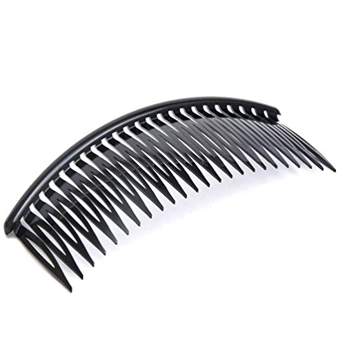 12 peines negros de plástico para cabello miniatura 2