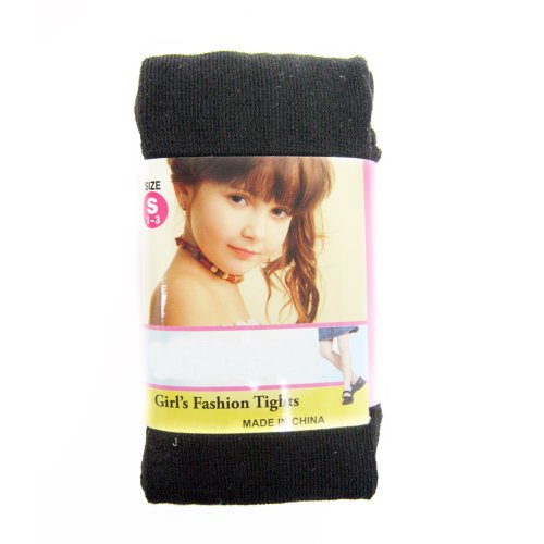 GIRLS KIDS DANCE BALLET TIGHTS BLACK PANTYHOSE SOCKS MICROFIBER STOCKING 1-3YR2
