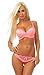 Produktbild Fashion4Young 3781 Dessous Set 2-Teil. Bügel-BH + String Tanga Spitze Push-Up Slip Unterwäsche (neoncoral, 85C)