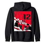 Official Disney Merchandise Disney Racing 12th Birthday 12 Years Old Mickey Mouse Racer Sweat à Capuche