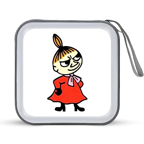 ムーミン メディアケース 40枚収納 BD/DVD/CDケース ディスクケース セミハード CD&DVDファイルケース ディスク収納ケース CDボックス ファスナー付 Blu-ray対応 大容量 両面収納 かわいい 持ち運び便利 取り出し易い 可愛い 男女
