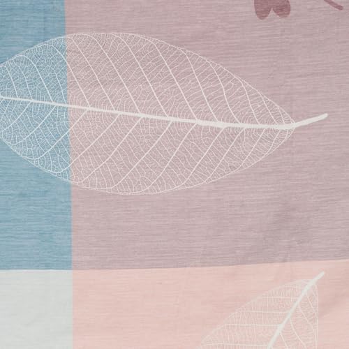 Image of Signature Digital Print Geometric Designs Super King Size Bedsheet - 108 x 108 inches | 100% Cotton-Feel Soft Fabric | Fade-Resistant Colors | 2 Matching Pillow Covers (Pastel Urban Check)