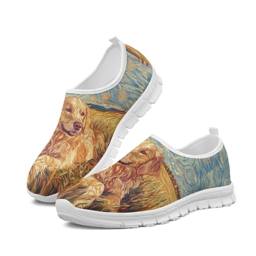 Animals Sneakers for Women Slip On Casual Breathable Lightweight Low Top Running Sneakers for Womens US 5.5-11.52