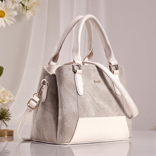 Image of EXOTIC Three section Denim Design, Multipurpose handbag with Shoulder Strap