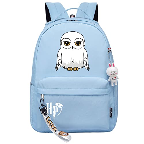 Meetiger Lindo búho blanco Hedwig Mochila Harry Magic Mochila esc...