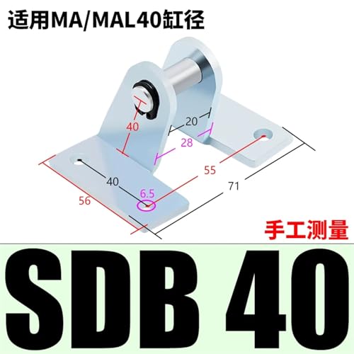 Soporte de montaje CDJ2B para mini cilindro neumático de 10mm tipo junta en Y placa brida 8