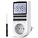 Produktbild BMK Zeitschaltuhr, Zeitschaltuhr Digital Elektrische Steckdose 10 Programmierbarer EIN-AUS Timer Schalter mit Reset-Tool, LCD-Display, RANDOM-Diebstahlsicherung für Licht Ventilator usw. (1pcs) (1pcs)