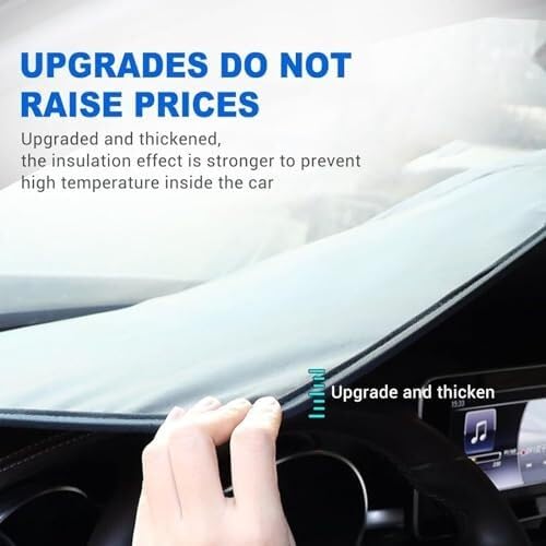 Tendine Parasole Auto Parasole per parabrezza auto Per Peugeot Expert 2000-2024, protezione parasole pieghevole anti-UV, argento Tenda parasole(Black)