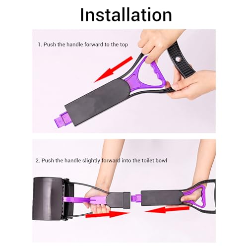 Image of 17.7in Large Pooper Scooper, Long Handle Dog Poop Scooper Pet Waste Cleanup Tool for Medium Large Dogs Grass Gravel Pick Up