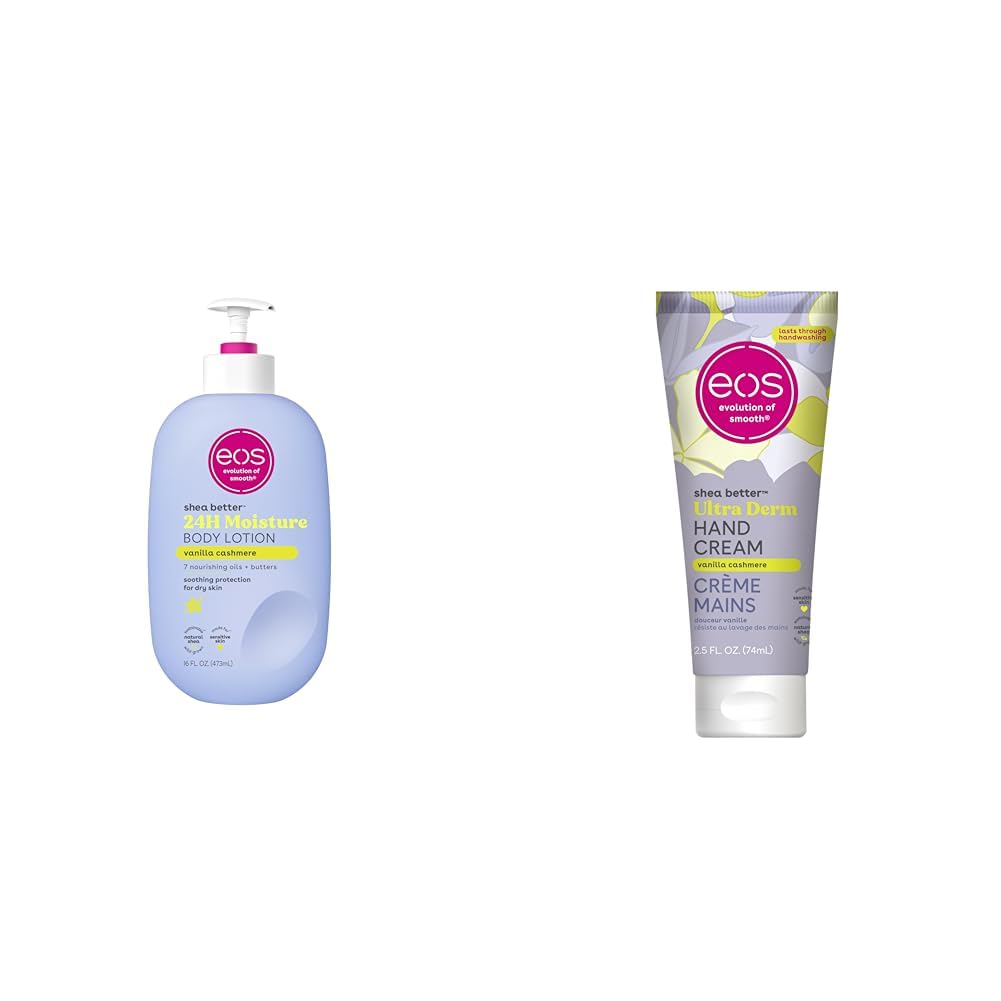 Bundle of eos Shea Better Vanilla Cashmere- Body Lotion + Hand Cream